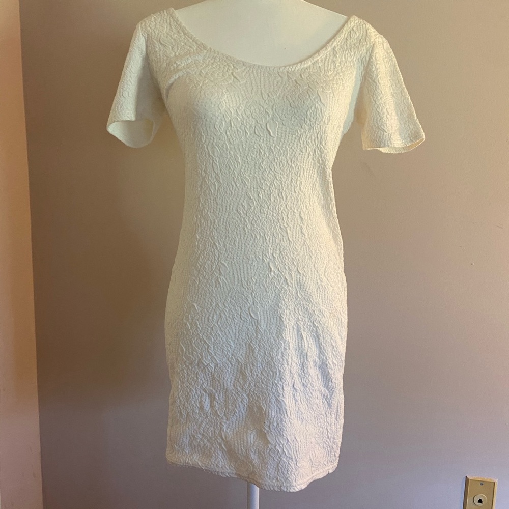 Forever 21 White Mini Dress Size L